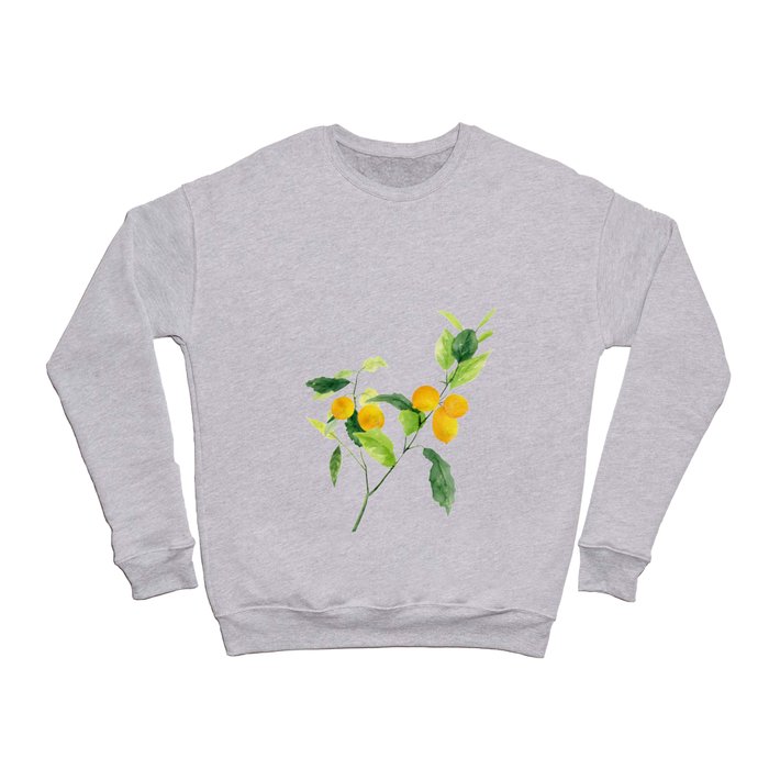 Lemon Branch Watercolor  Crewneck Sweatshirt