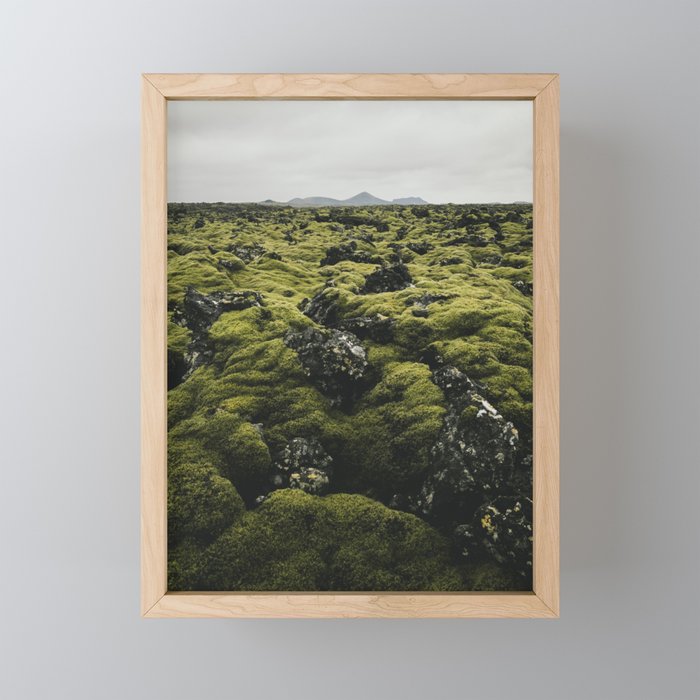 Moss (Iceland) Framed Mini Art Print