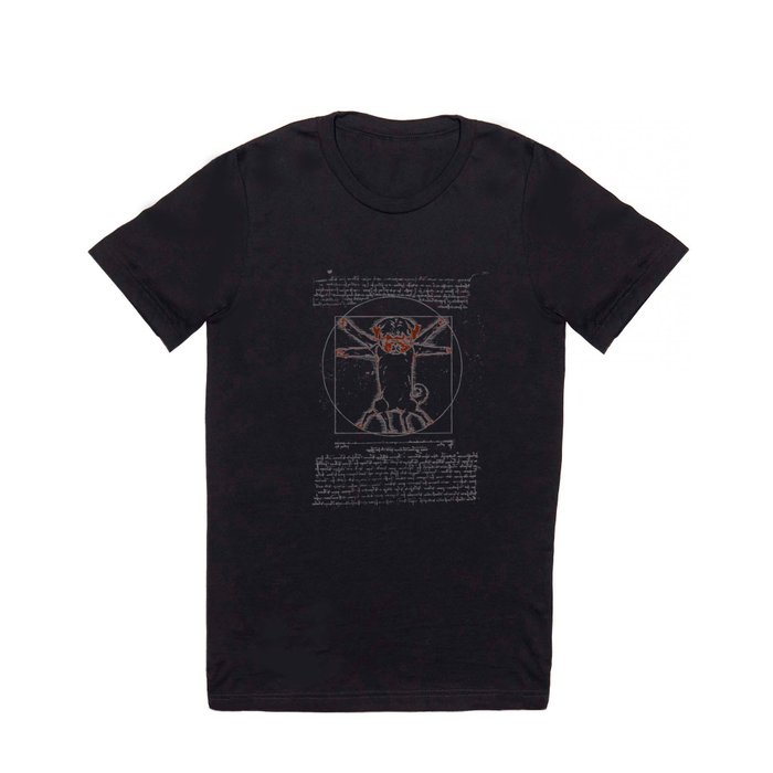 Vitruvian pug T Shirt