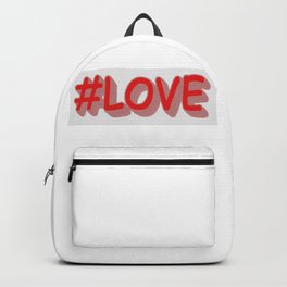 Cute Expression Design "#LOVE". Buy Now Backpack