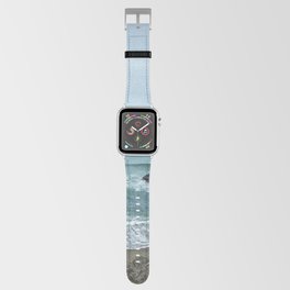 Yachats Oregon Beach Winter Pacific Ocean Driftwood Nautical Landscape Travel Vacation Stormy Apple Watch Band