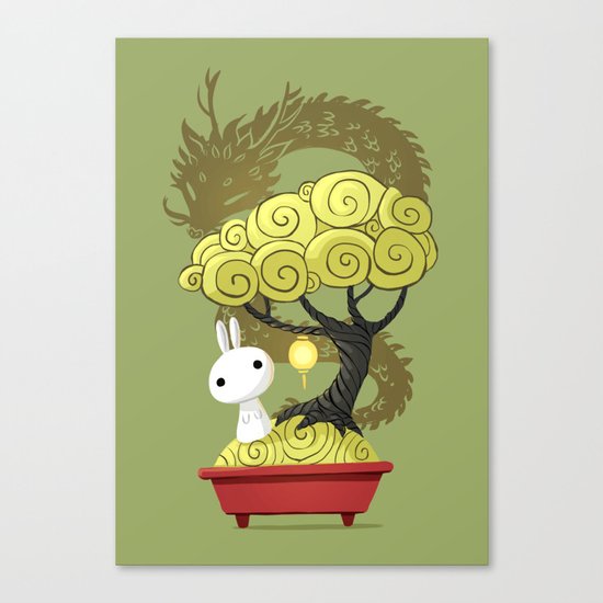 Bonsai Bunny Canvas Print