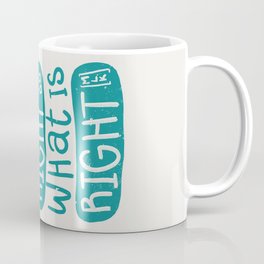 Equality Aqua Typography Coffee Mug