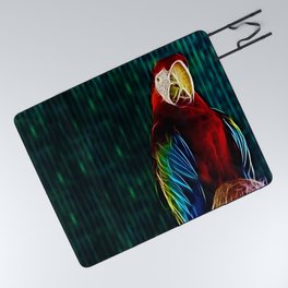 Macaw Portrait Matrix Picnic Blanket