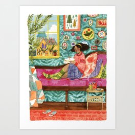 The Embroiderer Art Print