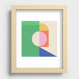Abstract Forms Recessed Framed Print