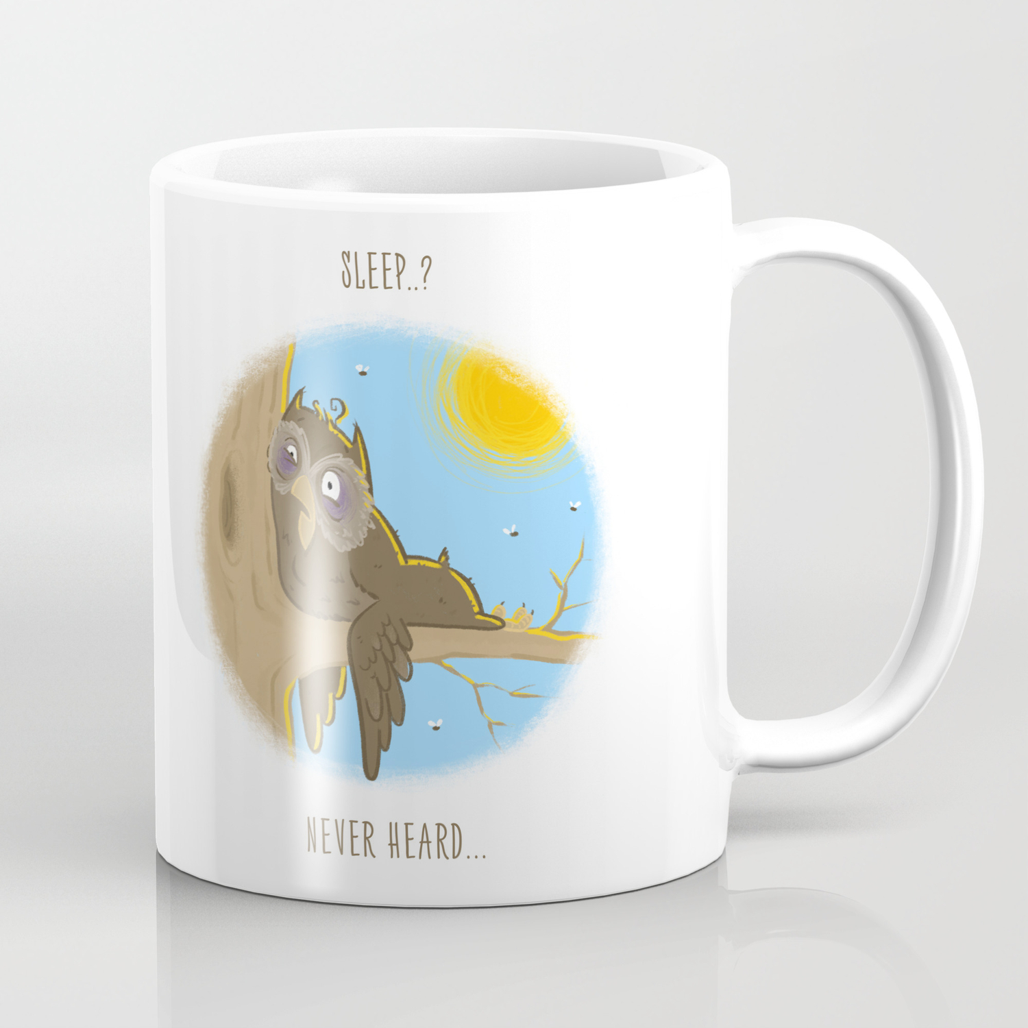 Sleepy Owl Coffee Mug By Varvararazakova Society6