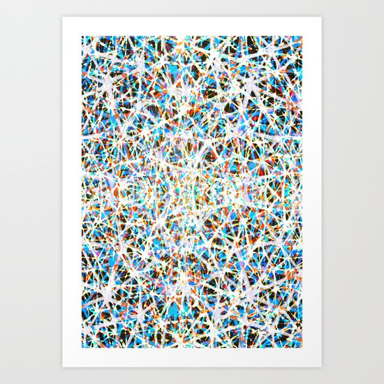 Color threads Art Print