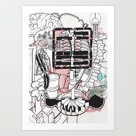 Broken Parts Art Print