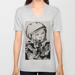 From Gagarin's Point Of View  V Neck T Shirt
