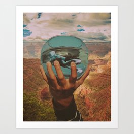 Desert Diver Art Print