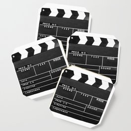 Film Movie Video production Clapper board Coaster