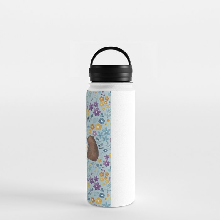 Josito bear floral pattern Water Bottle