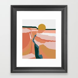 let's adventure Framed Art Print