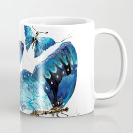 Aesthetic blue butterflies Coffee Mug