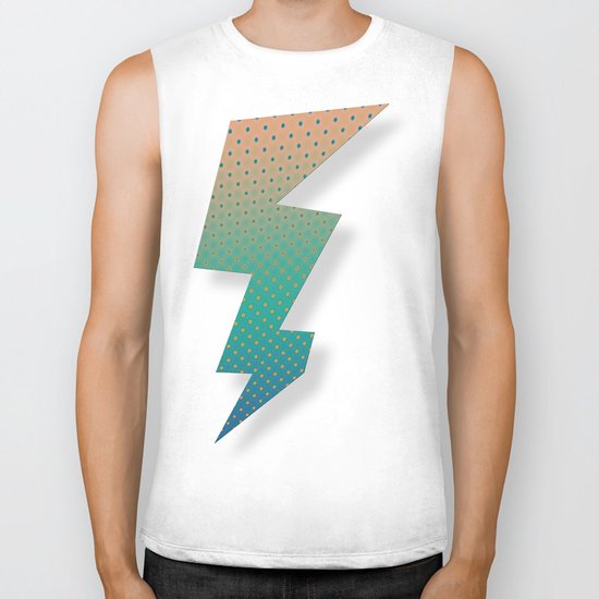 Polka Plankton Blue Biker Tank