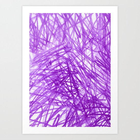 Ophelia Purple Art Print
