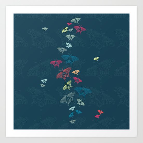 Nachtschwärmer – Fly by night Art Print
