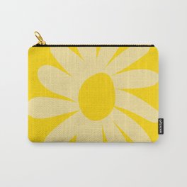Summer Happy Bright Yellow Daisy Minimalist Scandinavian Style Carry-All Pouch