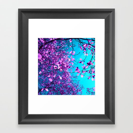 purple tree XXIII Framed Art Print