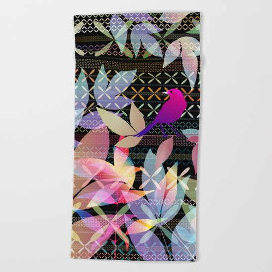 Garden Music Beach Towel