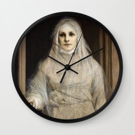 The White Woman - Gabriel von Max  Wall Clock
