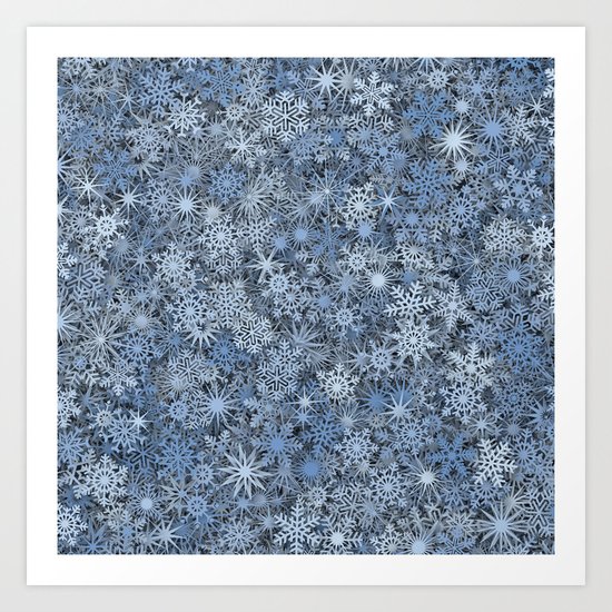 Snowflakes Art Print