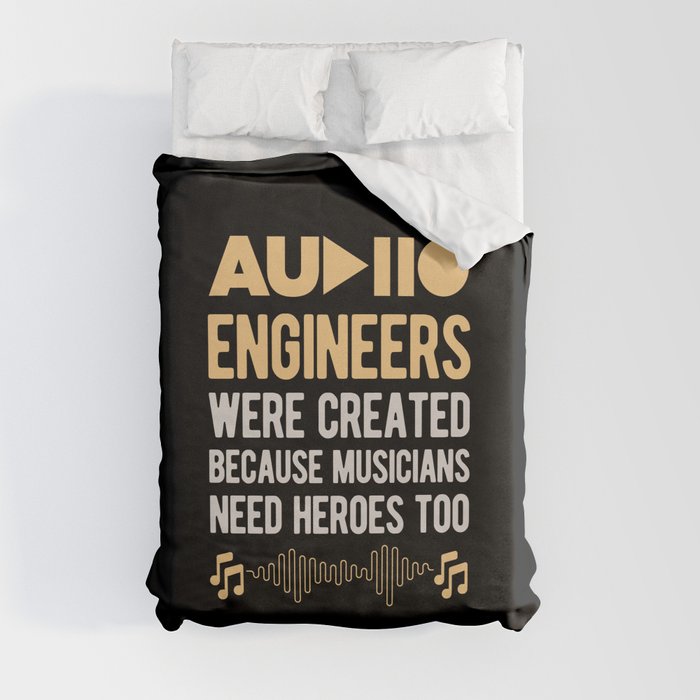 Funny Audio Engineer Duvet Cover