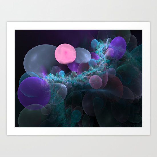 Fractal Bubbles Art Print