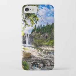 Snoqualmie Falls from Below iPhone Case