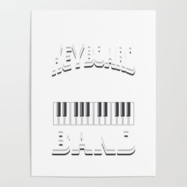 Piano Teacher Pianist Keyboard Player Gift Poster