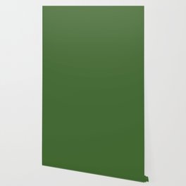 Dark Green Solid Color Pantone Treetop 18-0135 TCX Shades of Green Hues Wallpaper
