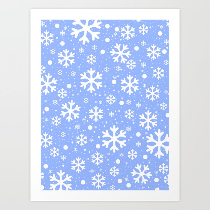 Snow Crystals Art Print