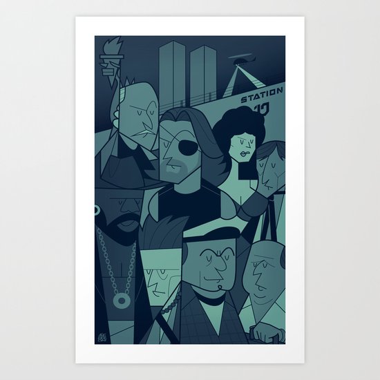 ESCAPE FROM NEW YORK Art Print