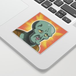 Handsome Squidward Sticker