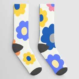 Colorful Cute Flower Pattern Socks