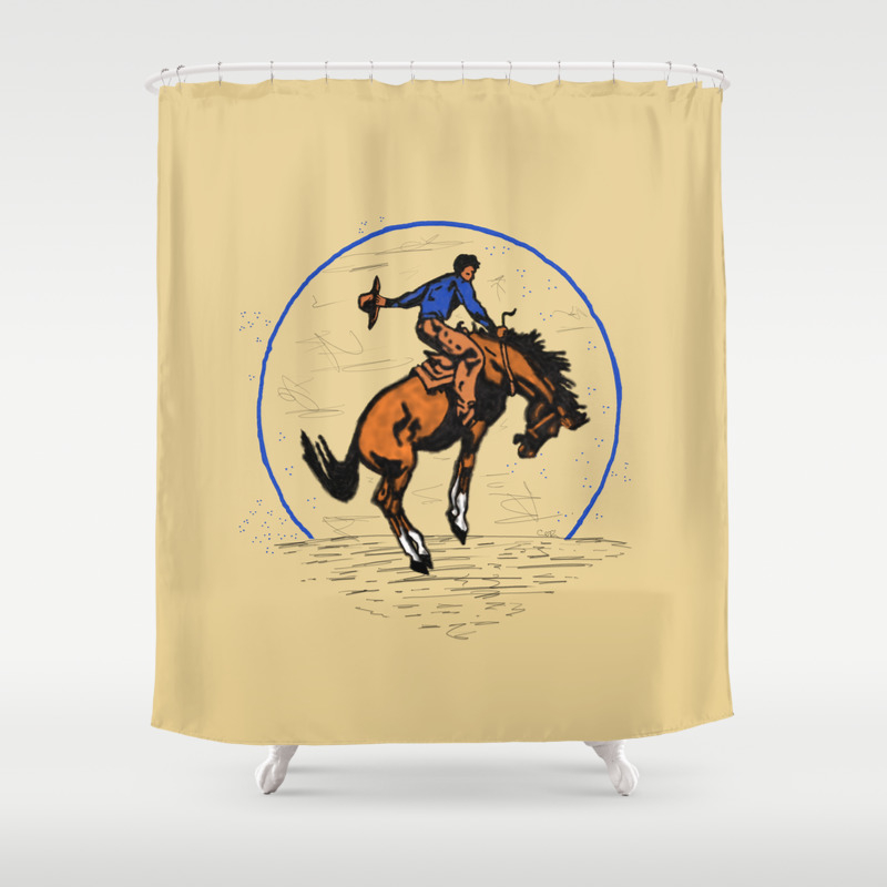 cowboy shower curtains and accessories