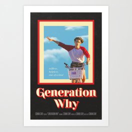 "Generation Why" by Conan Gray Vintage Film Poster Art Print
