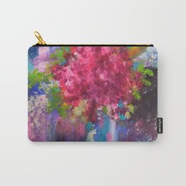 Abstract Flower in Vase Carry-All Pouch