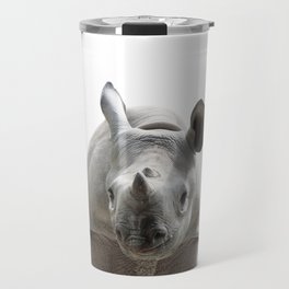 Baby Rhino, Safari Animals, Kids Art, Baby Animals Art Print By Synplus Travel Mug