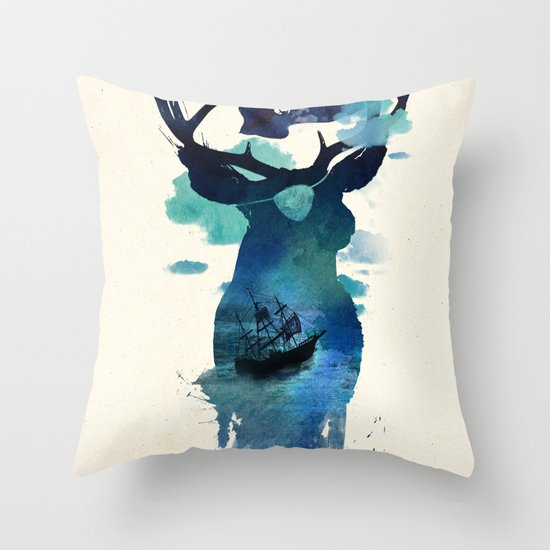 Captain Hook Throw Pillow