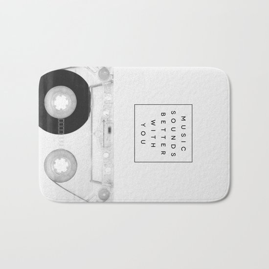 Music Sounds Better With You Bath Mat