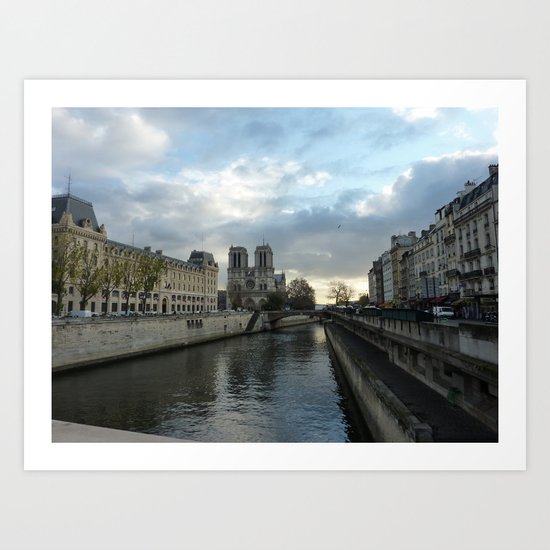 Seine & Notre Dame Art Print