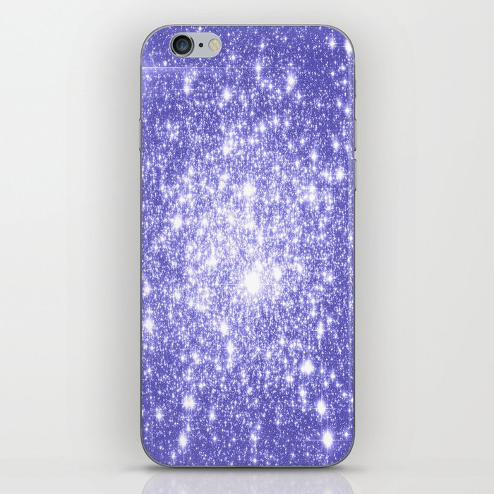 Lavender Periwinkle Sparkle Stars iPhone Skin