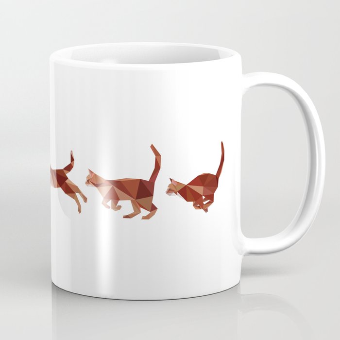 Low Poly Tabby cat Coffee Mug