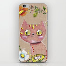 Red Cat Knows All iPhone Skin