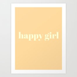 happy girl Art Print