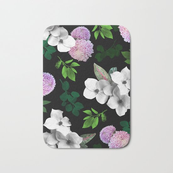 Night bloom Bath Mat