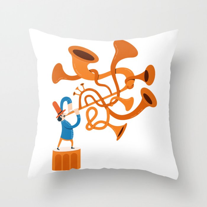 Impossible music Throw Pillow