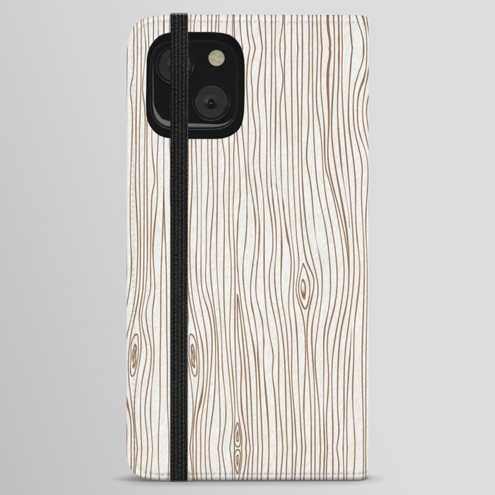 Wood Grain - Brown iPhone Wallet Case